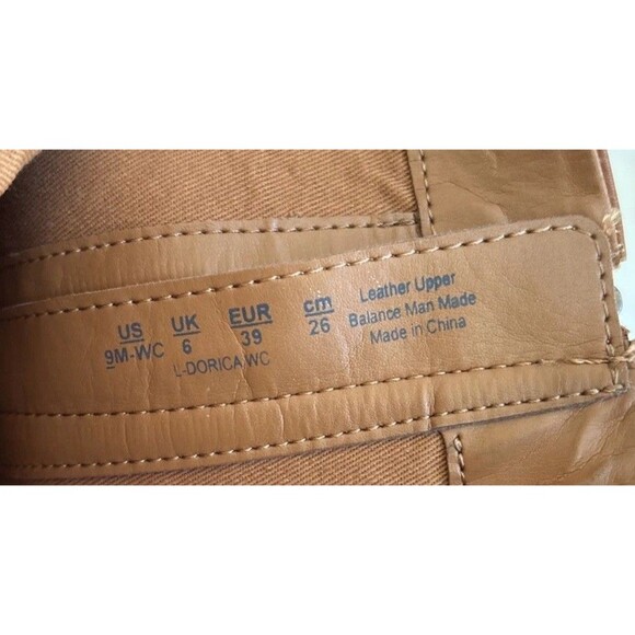 Ladies Franco Sarto Dorica Wide Calf Tall Shaft Taupe Brown Leather Boots 9M WC - Picture 6 of 10